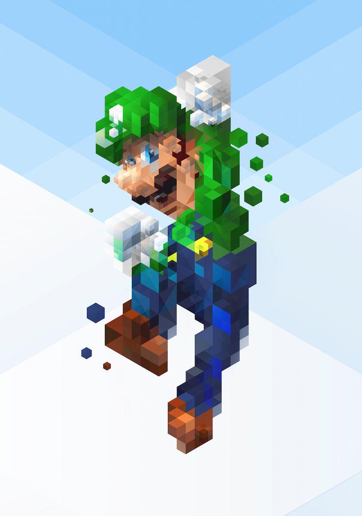 Luigi Pixel Art