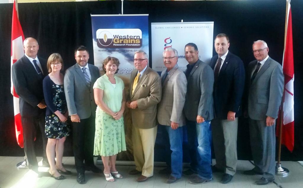 SaskPulse's tweet image. $93 mil in project funding announced for genomics work including a $7.9 mil lentil focused project  #pulseresearch