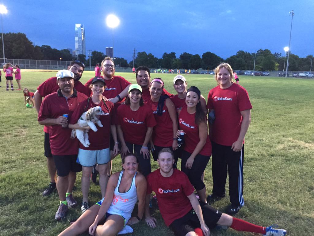 OkieSunshine's tweet photo. #wakaokc #okckickballerz dominating the field. Sort of. Compared to last week.  @WAKAOKC http://t.co/ztCzU93XkH