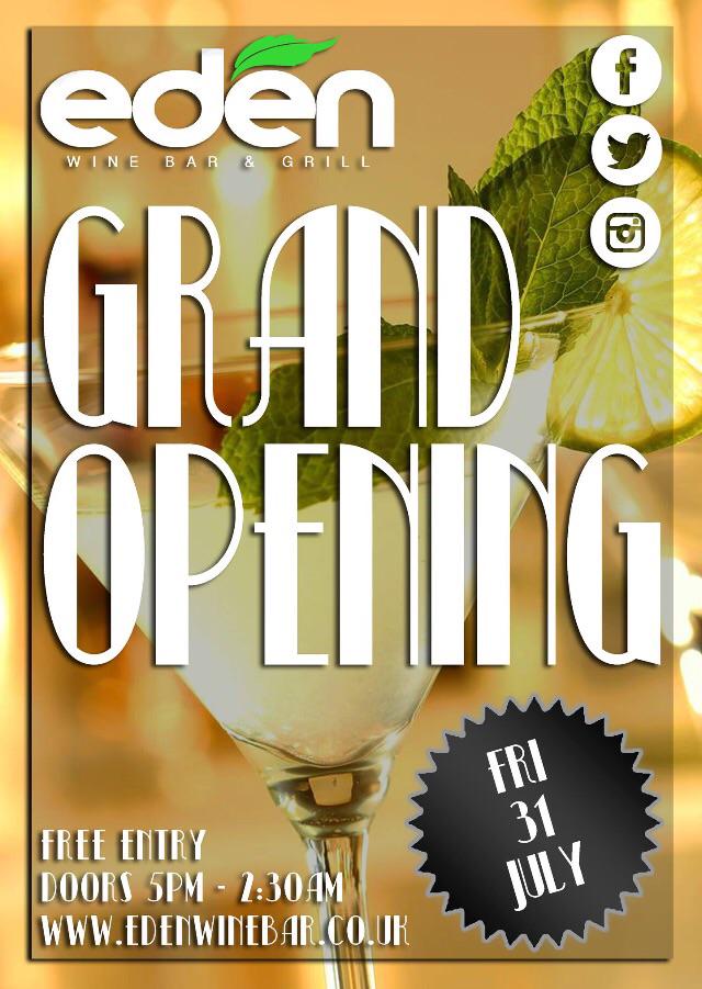 edenbarbridgend's tweet image. Opening night Friday 31st July #eden #bridgend #edenbridgend @DJABZZOFFICIAL @DjNeilSimmonds