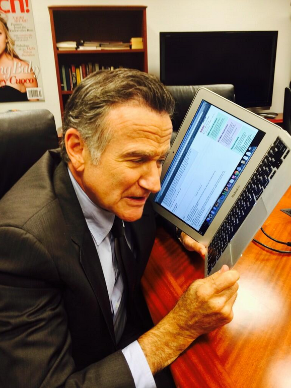 _Melbourneer_'s tweet photo. Today would have been Robin Williams 64th birthday. Happy Birthday man. - http://t.co/65ebwi8h6J http://t.co/exbBtkcc6n