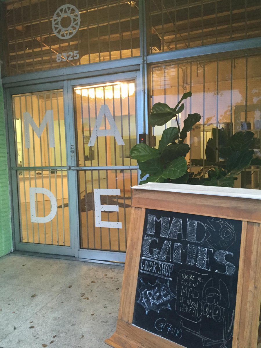 wearemadgames's tweet photo. Shout out to @madecitadel for hosting us at our workshop last night. Let's dot it again soon #miamitech #indiegamedev http://t.co/5wo3XAQL4Y
