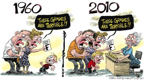 lingholic's tweet photo. Having bad grades at #school, 1960 vs. 2010:
#teachingisnoteasy http://t.co/HbfIHAi4hV