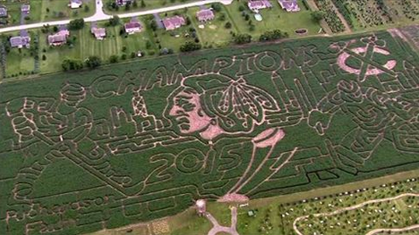 ICYMI: You can get lost in Blackhawks greatness at this incredibly detailed corn maze in Illinois. (via <a href="/ABC7Chicago/">ABC 7 Chicago</a>)