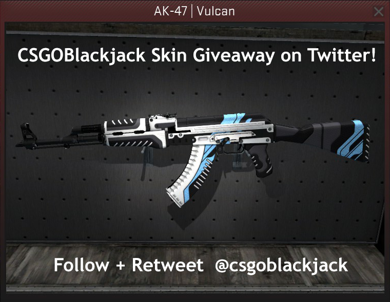 AK47 VULCUN MW GIVEAWAY! All you need to do is RT + FOLLOW to enter. Drawing is on Monday, July 27th! #CSGOgiveaway