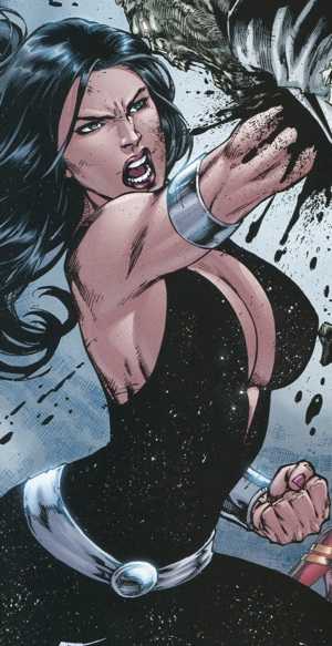 "I feel I should warn you." 

"I hit, //hard//."