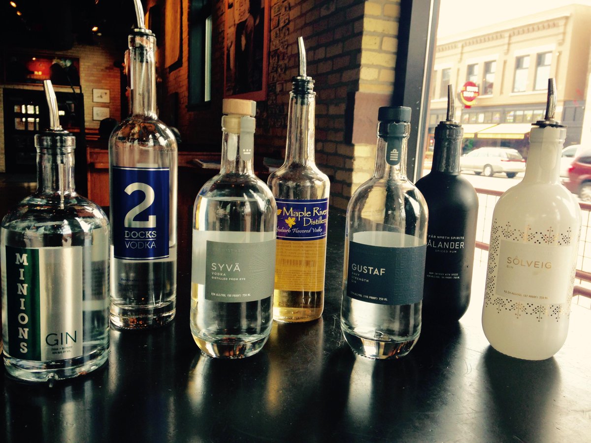 JasonHLaub's tweet photo. Local booze at The HoDo! Great job @MapleRiverWine , @FarNorthSpirits &amp; #proofdistillers! #localcocktails #HoDoFargo http://t.co/hTRBDZqVST
