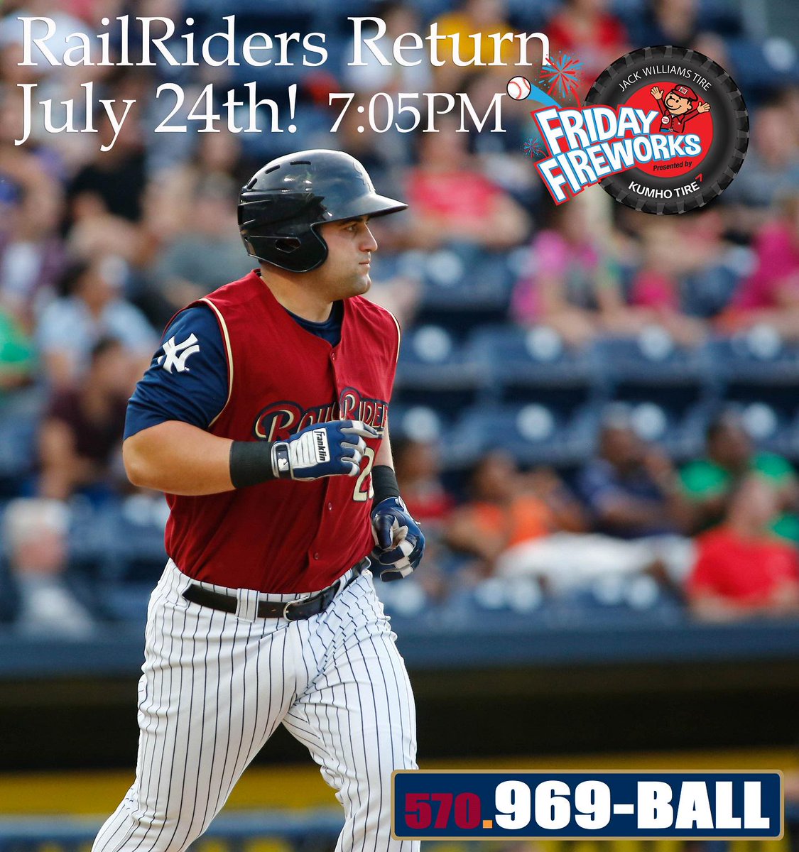 Pyro31010's tweet image. Future #Yankees come back to PNC July Field 24th! #SWBRailRiders - sot.ag/45gjL