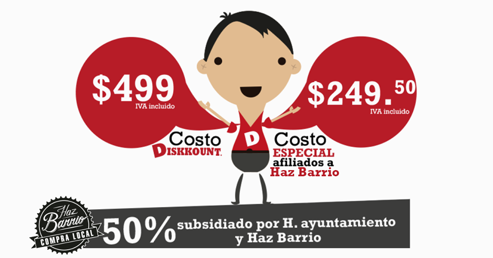 Diskkount's tweet photo. ¿Perteneces a Haz Barrio y quieres formar parte de Diskkount? ¡Aprovecha este beneficio que tenemos para ti! http://t.co/eLMBH59FuB