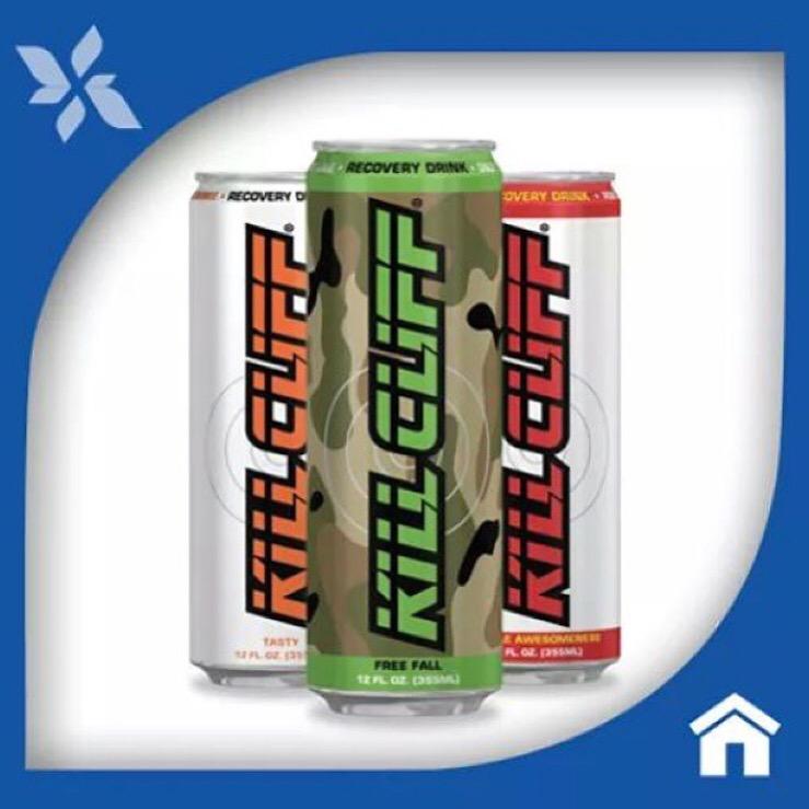 KILL CLIFF excelente bebida para recuperarte después de tu entrenamiento. Encuéntrala en #FarmaXpress 💚💙💪🏼👍🏼