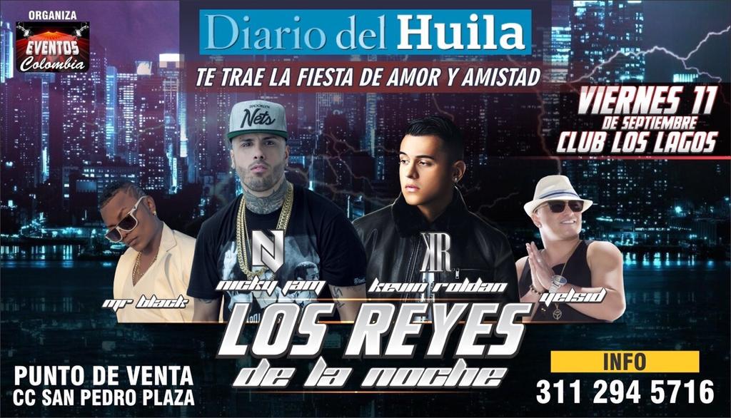 claudiajleon's tweet photo. Este 11 de septiembre en neiva @KEVINROLDAN @Yelsid @MrMrBlack @NickyJamPR con @diariodelhuila http://t.co/TlhHNaWWLt