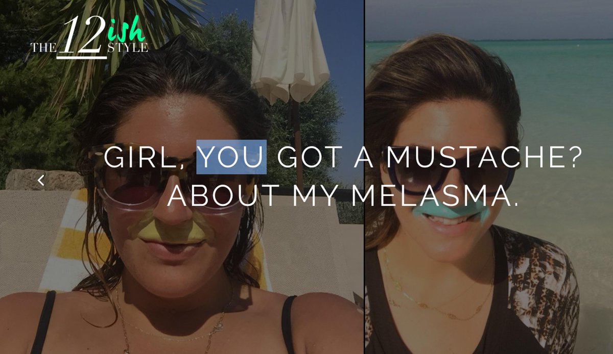 SamerJaberMD's tweet photo. Do you get a brown mustache in the sun? Learn about melasma from #katiesturino #the12ishstyle http://t.co/GuaHkSt6Ox http://t.co/ZSQYqy9Qs1