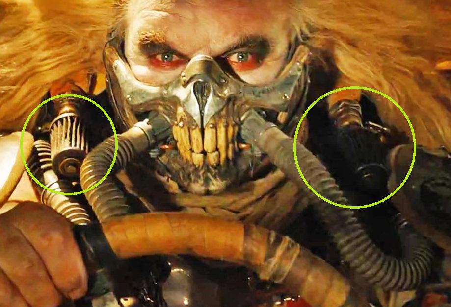 イモータン ジョー マスク 手描きのイモータン・ジョーマスク マッド