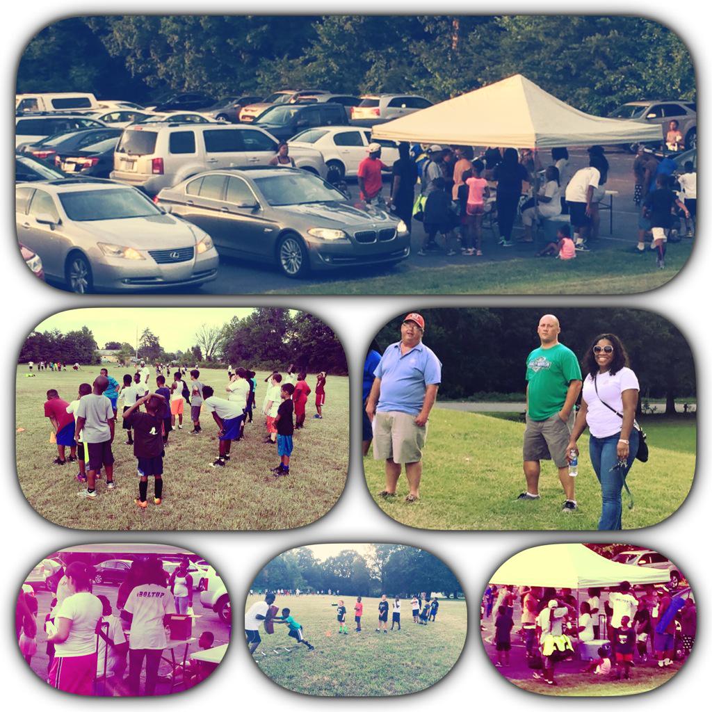 Triad_Chargers's tweet photo. Great turnout for the workout today!! http://t.co/i9VTdAQyLB