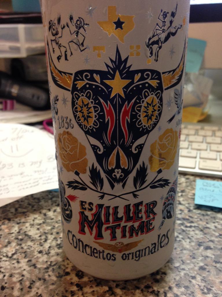 L_Snod24's tweet photo. Edicion Limitada @MillerLite @MillerLiteCrew #Betterintexas #MillerLite #16oz #millertime http://t.co/asFC69xZnC