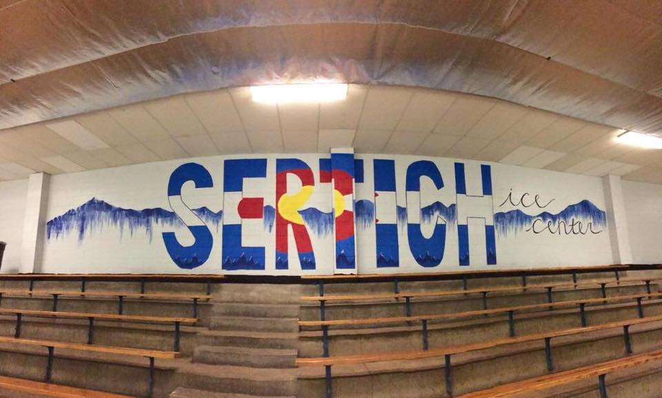 SertichIce1705's tweet photo. Come check out our new mural on the home side of the stands. Done by our very own Jessica!! http://t.co/mljyAPXo7q