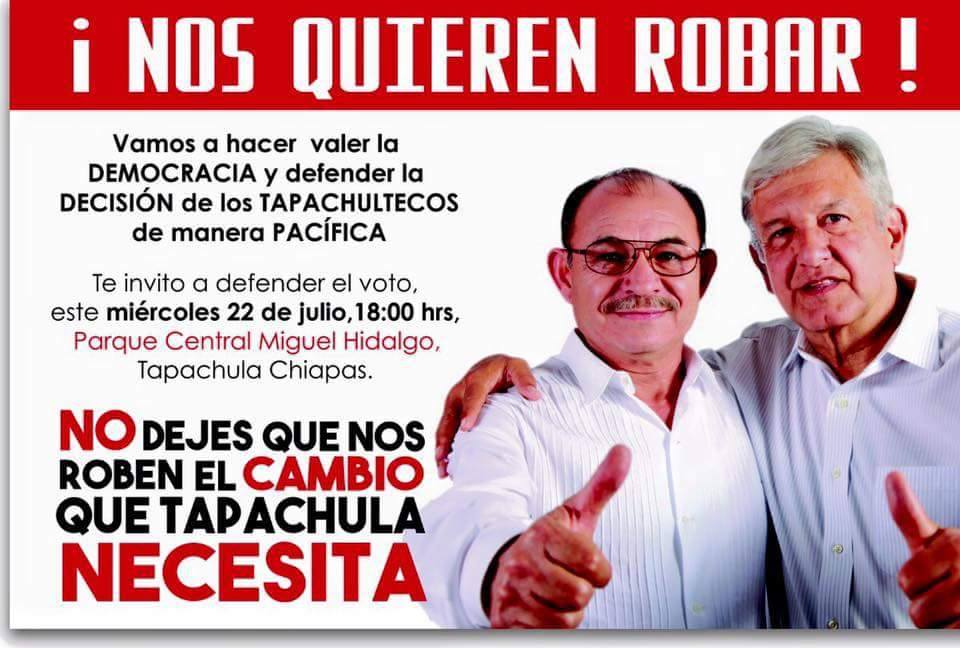 yeidckol's tweet photo. #Morena arrasó en Tapachula y le están robando el triunfo.
Eso no es noticia? #DefensaMORENA http://t.co/HTqVQY8v6L
@comsatori @yeidckol
RT