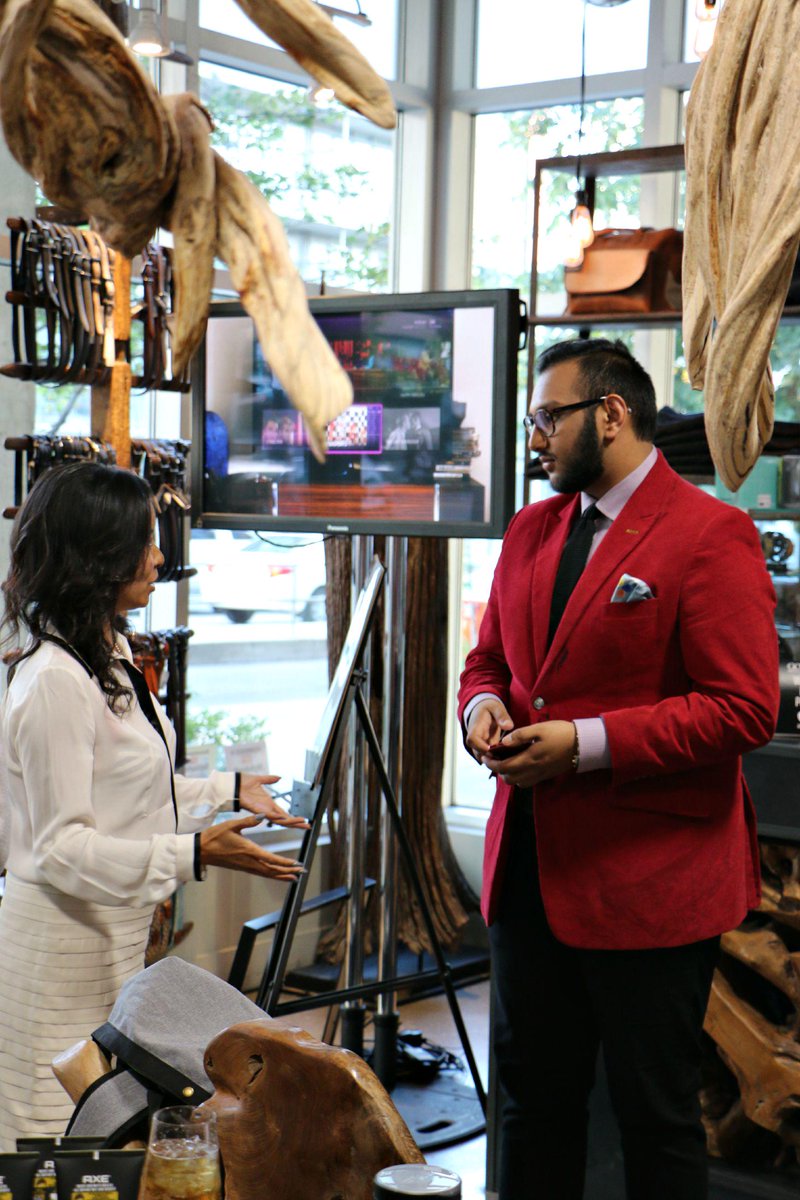 Theprepguy's tweet photo. Pleasure to finally chatt with Melissa Austria, an icon in Canadian Fashion and owner of @gotstyle #AXEGOTSTYLE http://t.co/ZhE2hx3zEz
