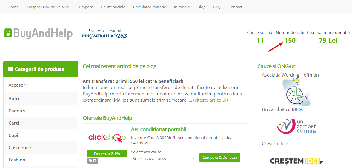 BuyAndHelpRo's tweet photo. 150 de donatii. Va multumim! http://t.co/BExsq8kyFw