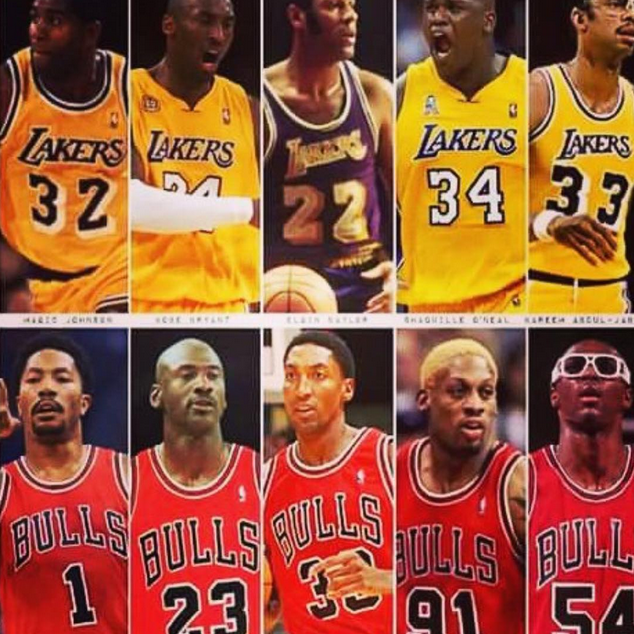 UnSportsESPN's tweet photo. Shaq says the all-time Lakers would beat the all-time Bulls by 50. Who do you think would win?
RT for LA
Fav for CHI http://t.co/viqUBaAbFM