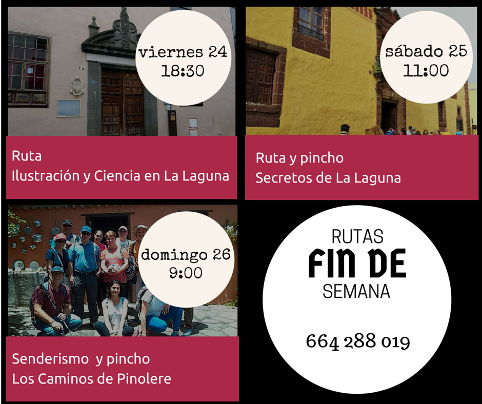 Este fin de semana te proponemos una oferta variada de rutas en #LaLaguna y #LaOrotava buff.ly/1Gz6yan