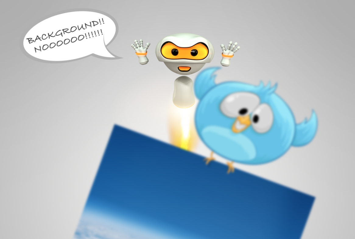 Poor little #moonster is still a little upset about the #twitter #background. Maybe if we showed Moonster some love?