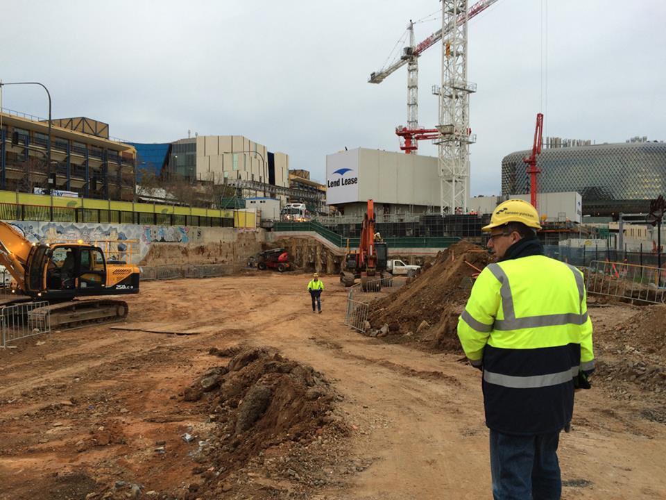 SwanPenArch's tweet photo. @UniversitySA Health Innovation Building really hitting the ground! @SwanPenArch @ArchitectureBVN #Adelaide http://t.co/l15PWsfe2a