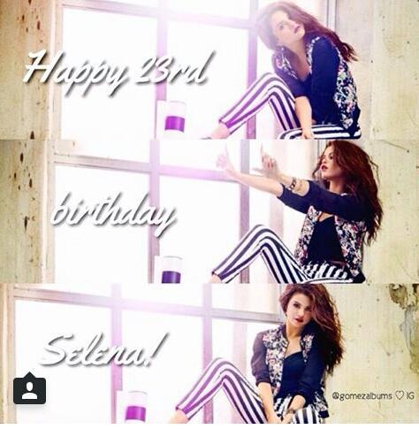 Happy birthday to my beauty queen selena gomez    