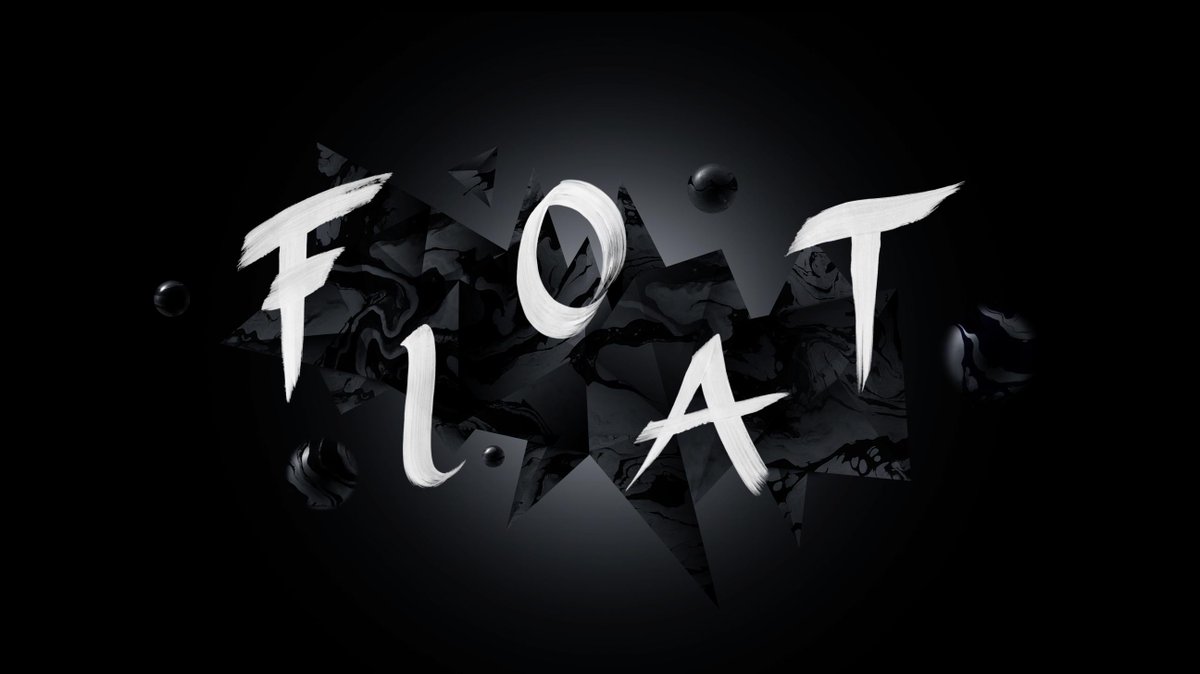 Kevinbth's tweet image. Float #brushletters #calligraphy #polygon #type #typography #paint