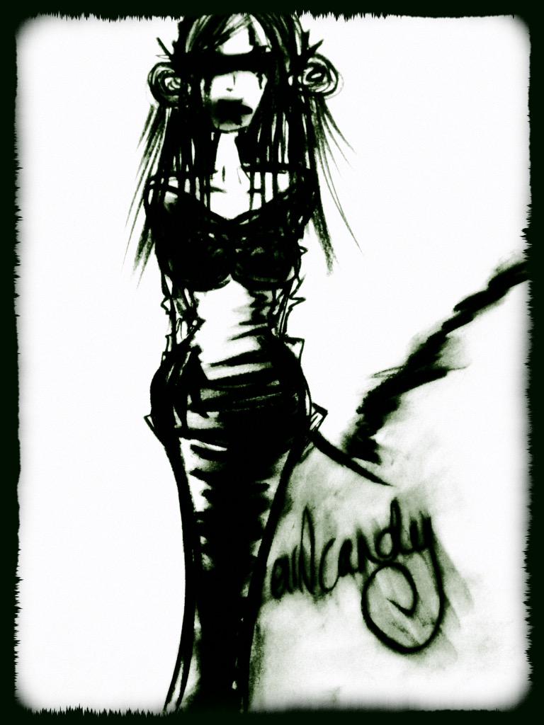 CandyOn_TheMoon's tweet photo. My latest work shadow dolls charcoal #EvilCandy2 #illustrations #grungebitch #FashionIllustrations #CharcoalArt http://t.co/rL9xObktoR