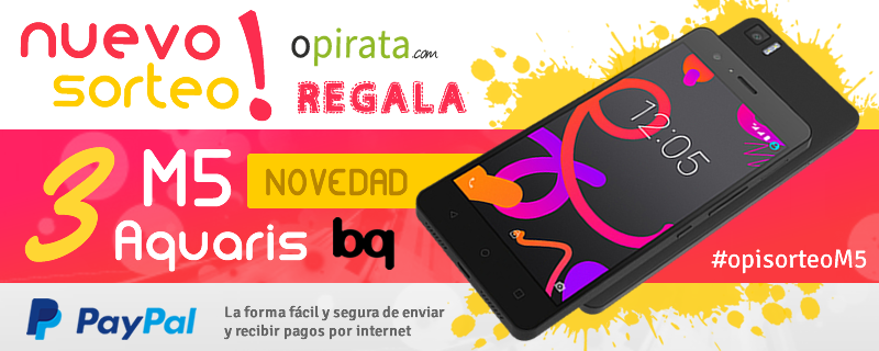 Opirata_com's tweet photo. #opisorteoM5 sólo por participar, llévate uno de los nuevos BQ Aquaris M5 que regalamos http://t.co/4cbwdW3zaF