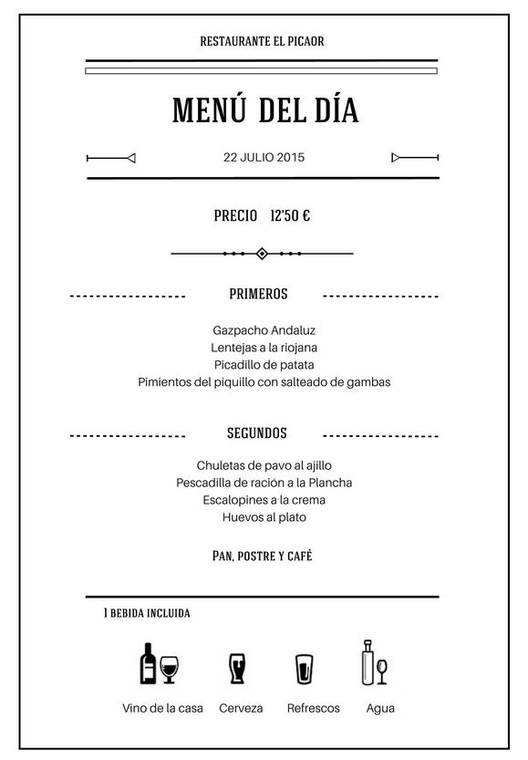 Elpicaor_ibi's tweet photo. Ya tenemos el Menú 22 de Julio de 2015 – Restaurante el Picaor disponible en nuestra web: http://t.co/yB3pfXFjJR … http://t.co/8X3T1IQJ5K