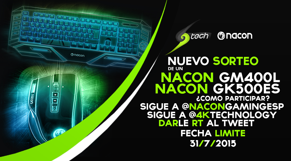 gamesandtech_es's tweet photo. #Sorteo Pack Periféricos Gaming Teclado + Raton
¡REQUISITOS!
FW A @Nacongamingesp y @4kTechnology 
RT AL #TWEET http://t.co/FuBDwADuUm