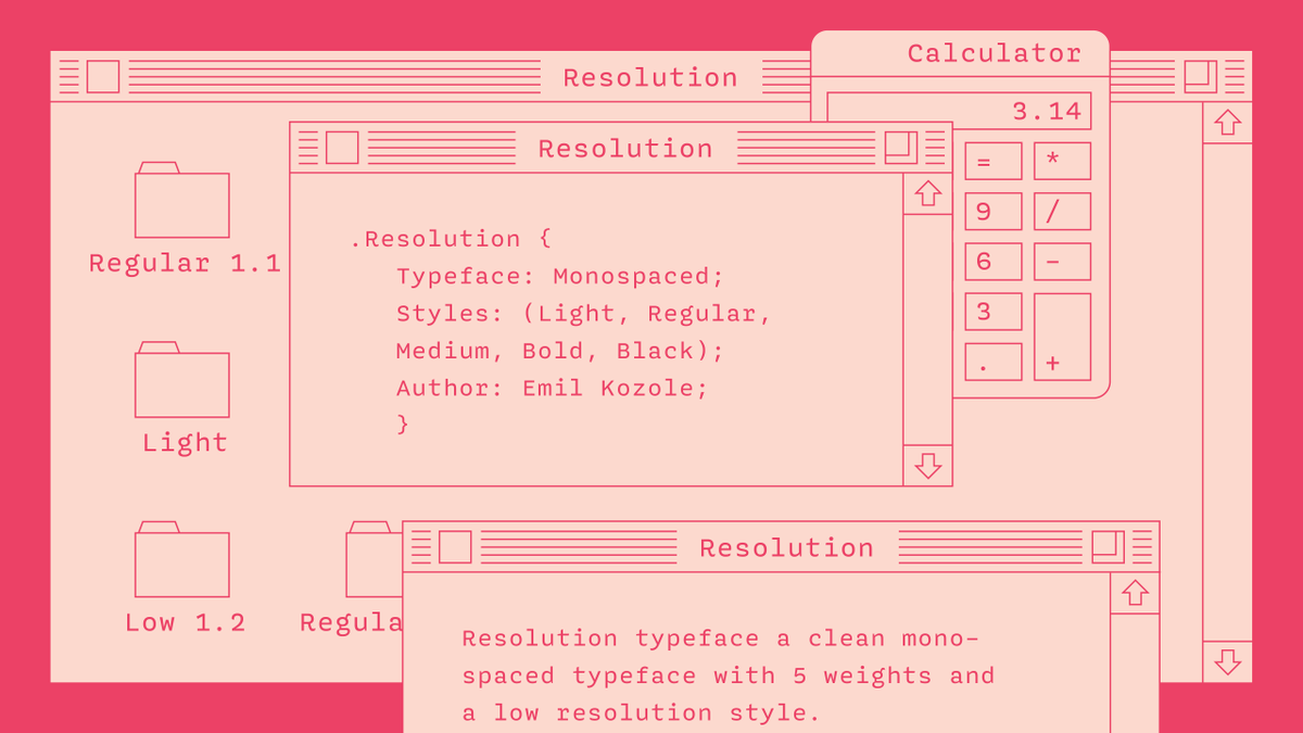 emilkozole's tweet image. Resolution Regular is officially launched on an amazing new foundry!
thedesignersfoundry.com/products/resol…