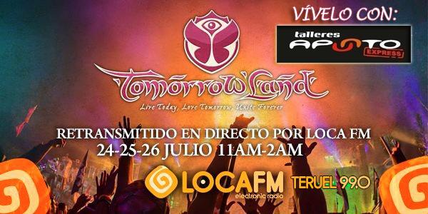 >>#TALLERES #APUNTO<< Patrocinador de la retransmisión en directo de #Tomorrowland desde <a href="/LocaFM_Teruel/">Loca FM Teruel</a>