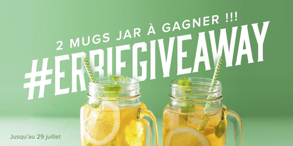 ErbieOrganics's tweet photo. [#Concours #ErbieGiveAway] 2 Mugs Jar à gagner 🍹🌿🍋 ! Indispensable pour vos #detoxwater ! Follow+RT pour participer ! http://t.co/fy45EHaG3W
