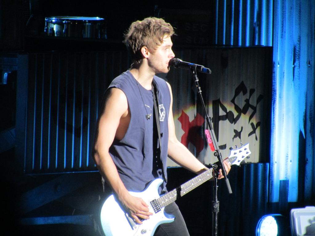 Your5SOSupdates's tweet image. Luke on stage last night #ROWYSOConcord // July 21st // -jul || (@Marisa_Mazza_)