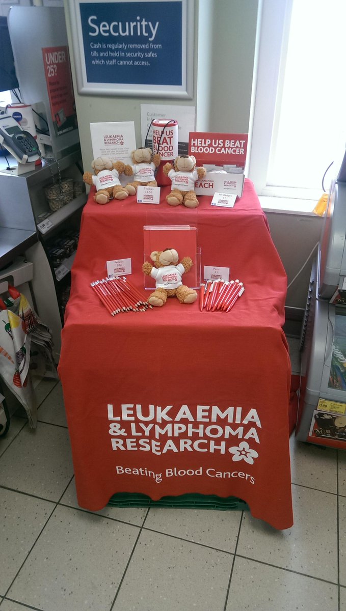 Some of our merchandise is now available at Tesco Express Winterton for the next two weeks to help #BeatBloodCancer