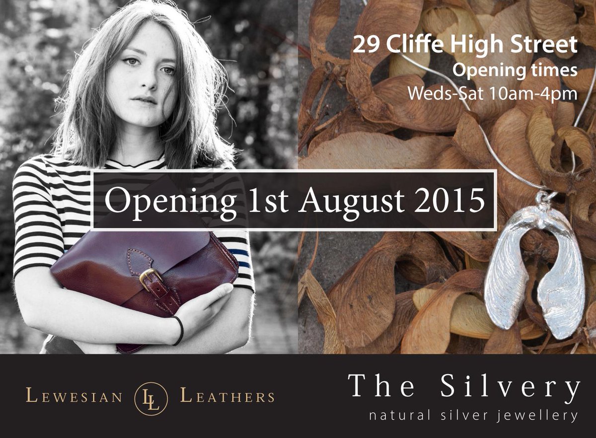 Exciting news about a new shop in Lewes!  Design and photography by 100Designs @TheSilveryLewes <a href="/LewesianLeather/">Lewesian Leathers</a>