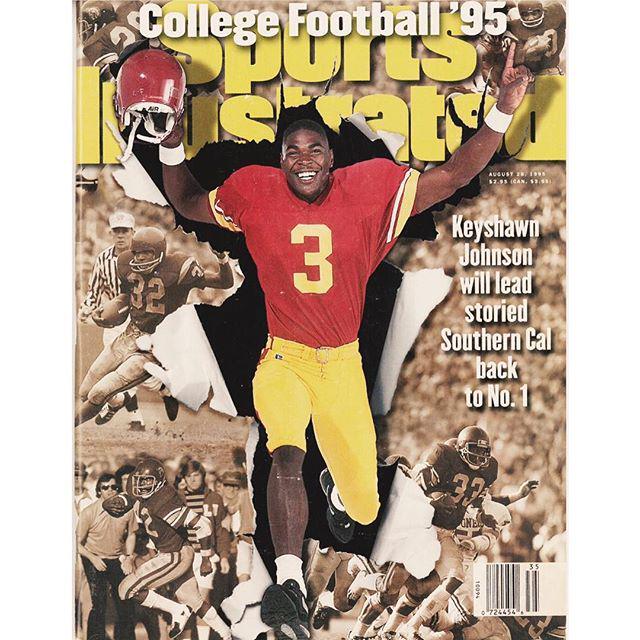 At  -- Happy 43rd birthday to Keyshawn Johnson, seen here in the Air Max \93. Johnson was a 