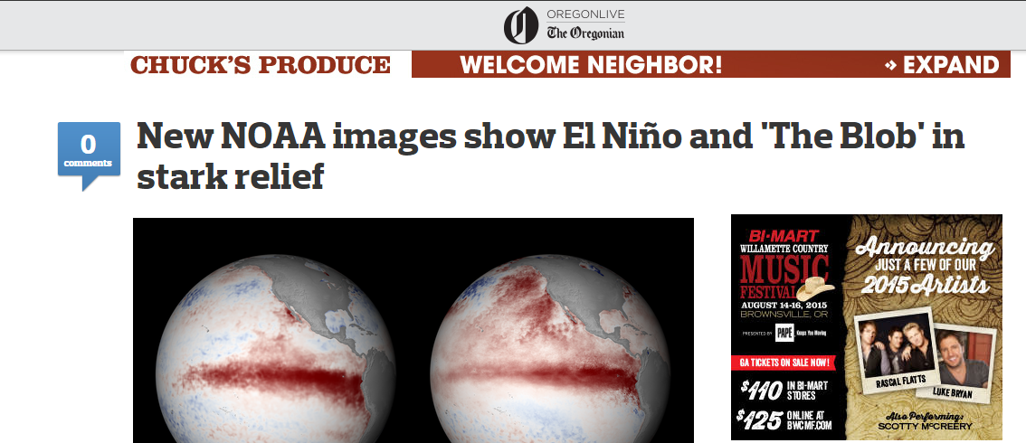 mattlanza's tweet photo. Today in Stupid El Nino Headlines. #climate #elnino #soundslikeasitcom http://t.co/PwlhPMqnUk