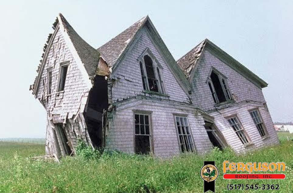 mi_roof's tweet photo. Unless you live in a horror movie, call @FergusonRoofMI in Howell &amp; Brighton #roofrepairs #fergusonroofinginc http://t.co/Hl5a9kvQi5