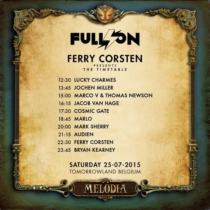 cosmicgate's tweet image. Which artists you gonna see @Tomorrowland? We are on Saturday 17.30 - 18:45h at Full On stage. CU! @FerryCorsten