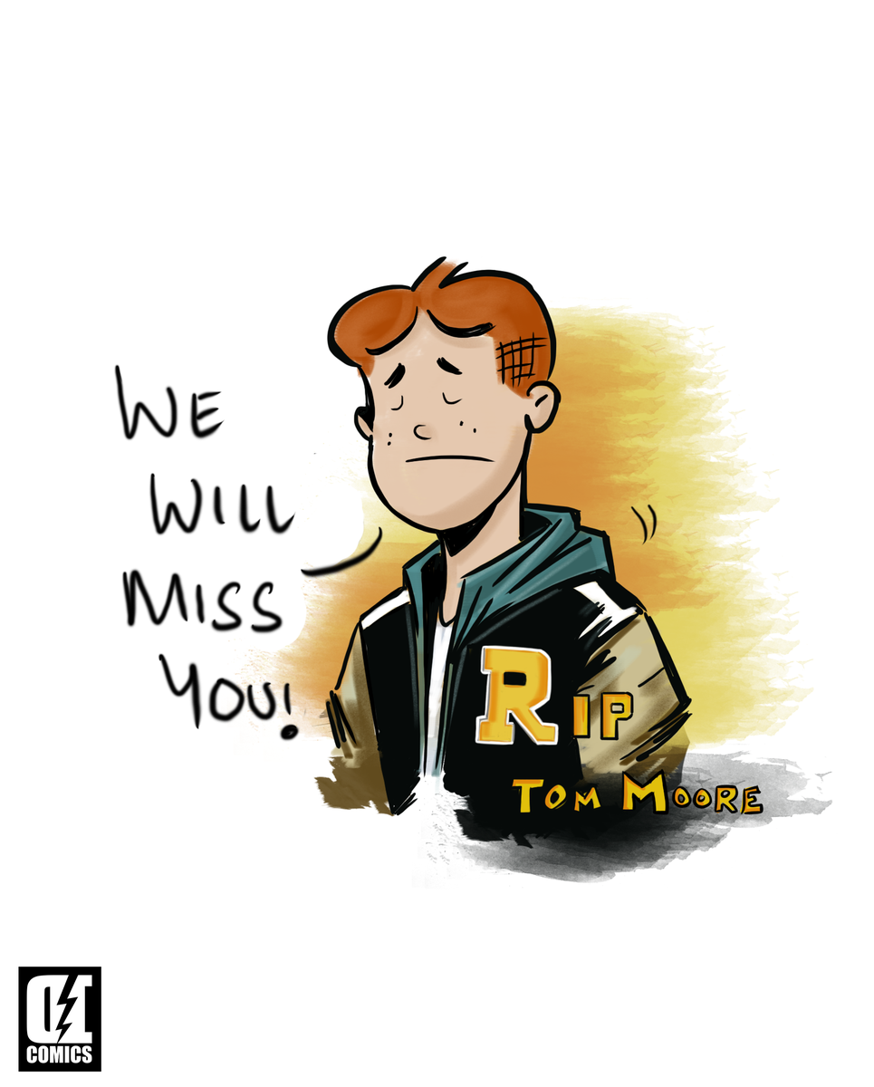 DIComics's tweet photo. We will miss you #TomMoore. Thanks for being a huge part of our lives. #Archie #RIP http://t.co/z5ARnsXZHm