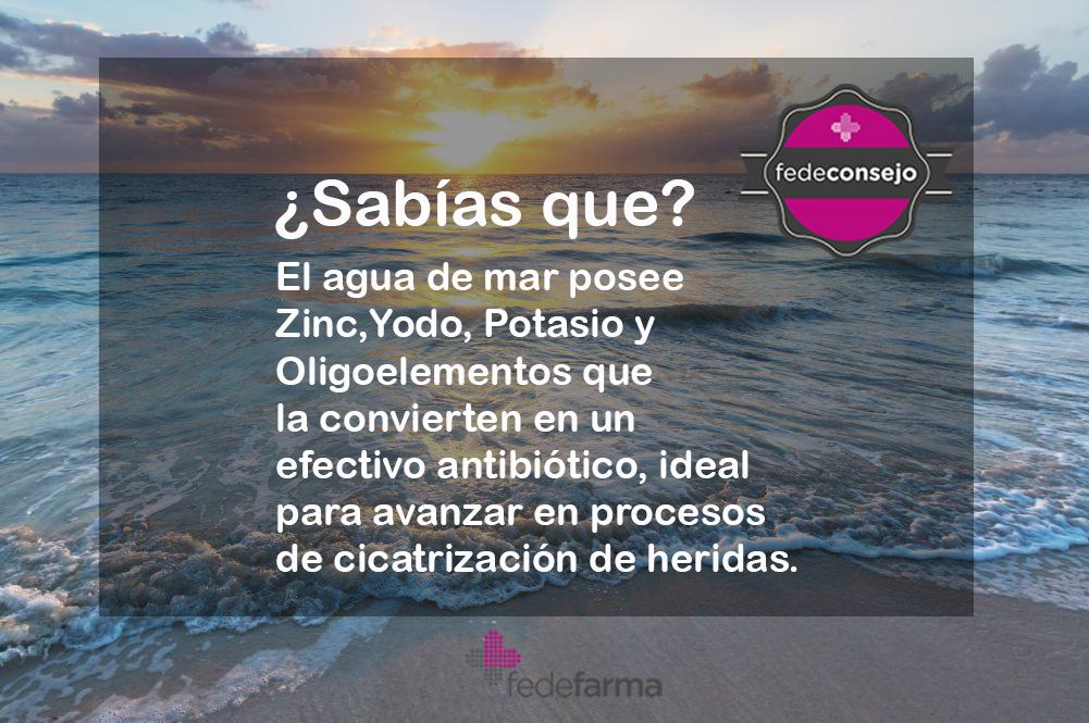 ¿Sabías que el agua de mar puede ser tu mejor aliada para la cicatrización de tus heridas? #aguademar #sabíasque #mar