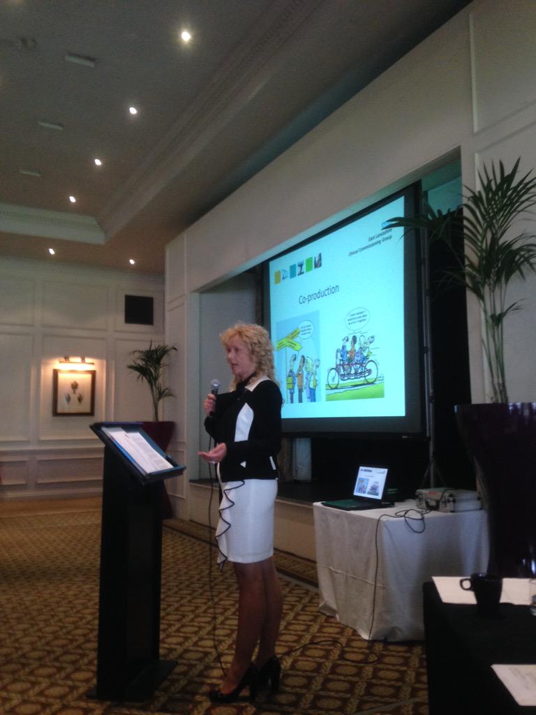 RandallCath's tweet photo. @ELPVG @EastLancsCCG @PillingMichelle talks about good practice / commissioning cycle / co production #futureofpc http://t.co/ZYtZX2Jo2S