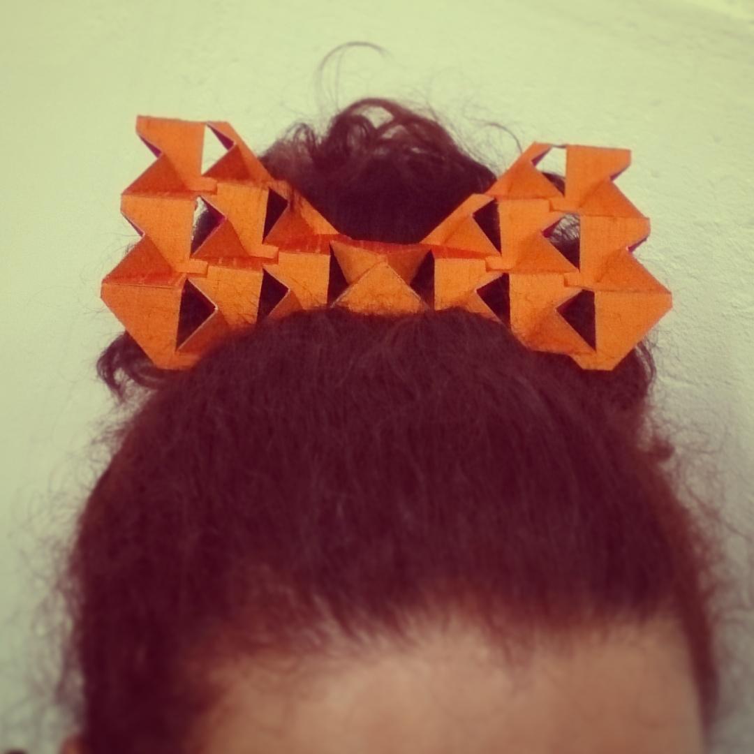 FoldForm's tweet image. #prototyping in the #FoldForm #laboratory! :) #silk and #paper  #elodberegszaszi #popupology #papershapers #London