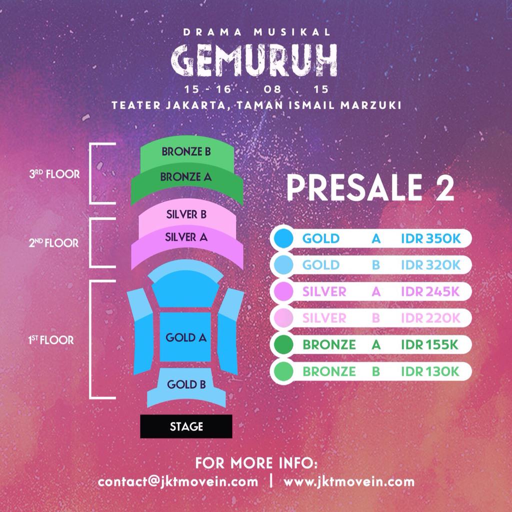 Drama Musikal Gemuruh
15-16 Agustus 2015 di Teater Jakarta
18.30

Beli tiket di tinyurl.com/gemuruh-presal…