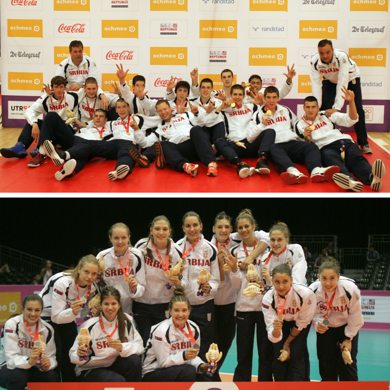 OKSrbije's tweet photo. Košarkaši i odbojkašice su nam doneli medalje sa #eyof2013! Navijamo za #TeamSerbia i nove medalje @Tbilisi2015! http://t.co/1G7O5seQeq