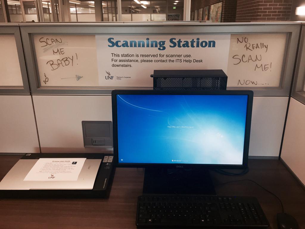 Unf Library On Twitter Dyk We Have Scanners On The 1st 2nd And
